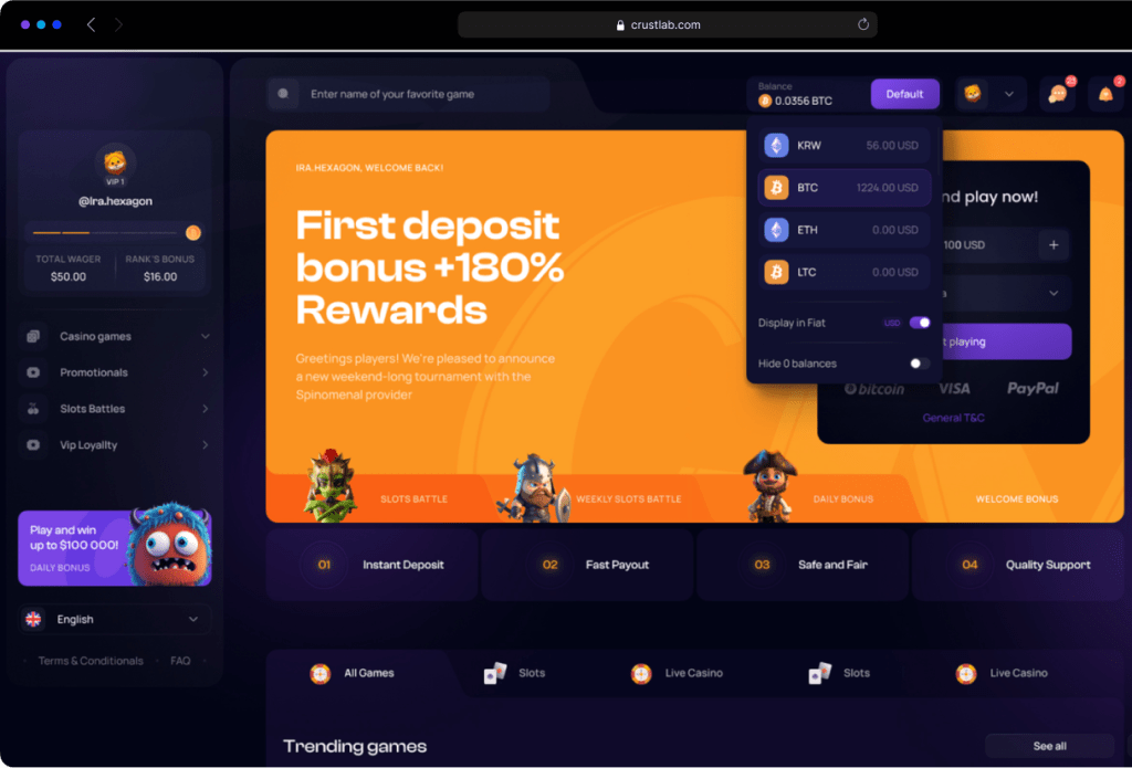 Crazybet about the project