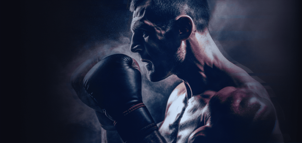Boxing athlete background