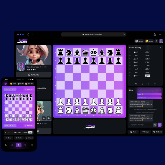 Esports Checkmate mockup image