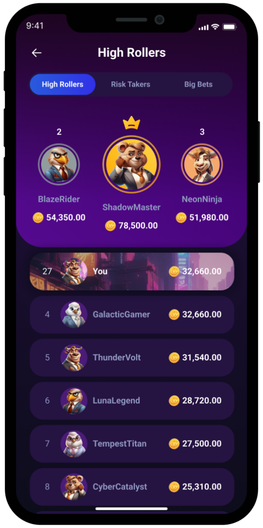 Trade Stars Mobile - carousel