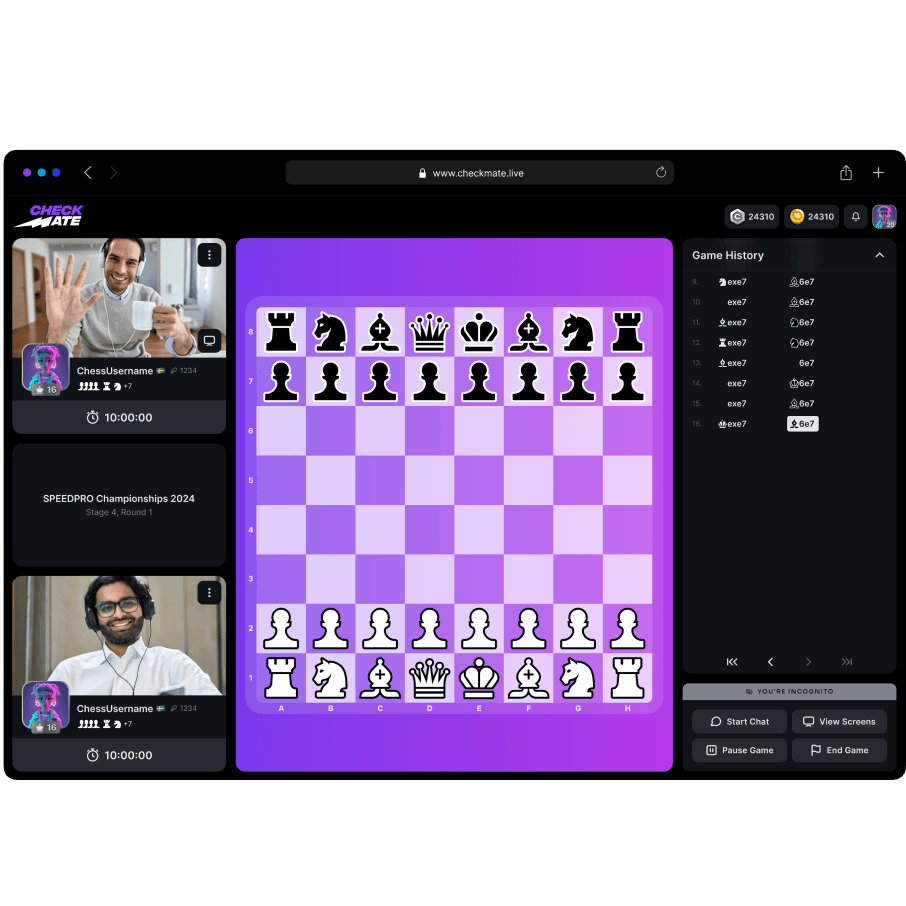 Bringing cameras to chess