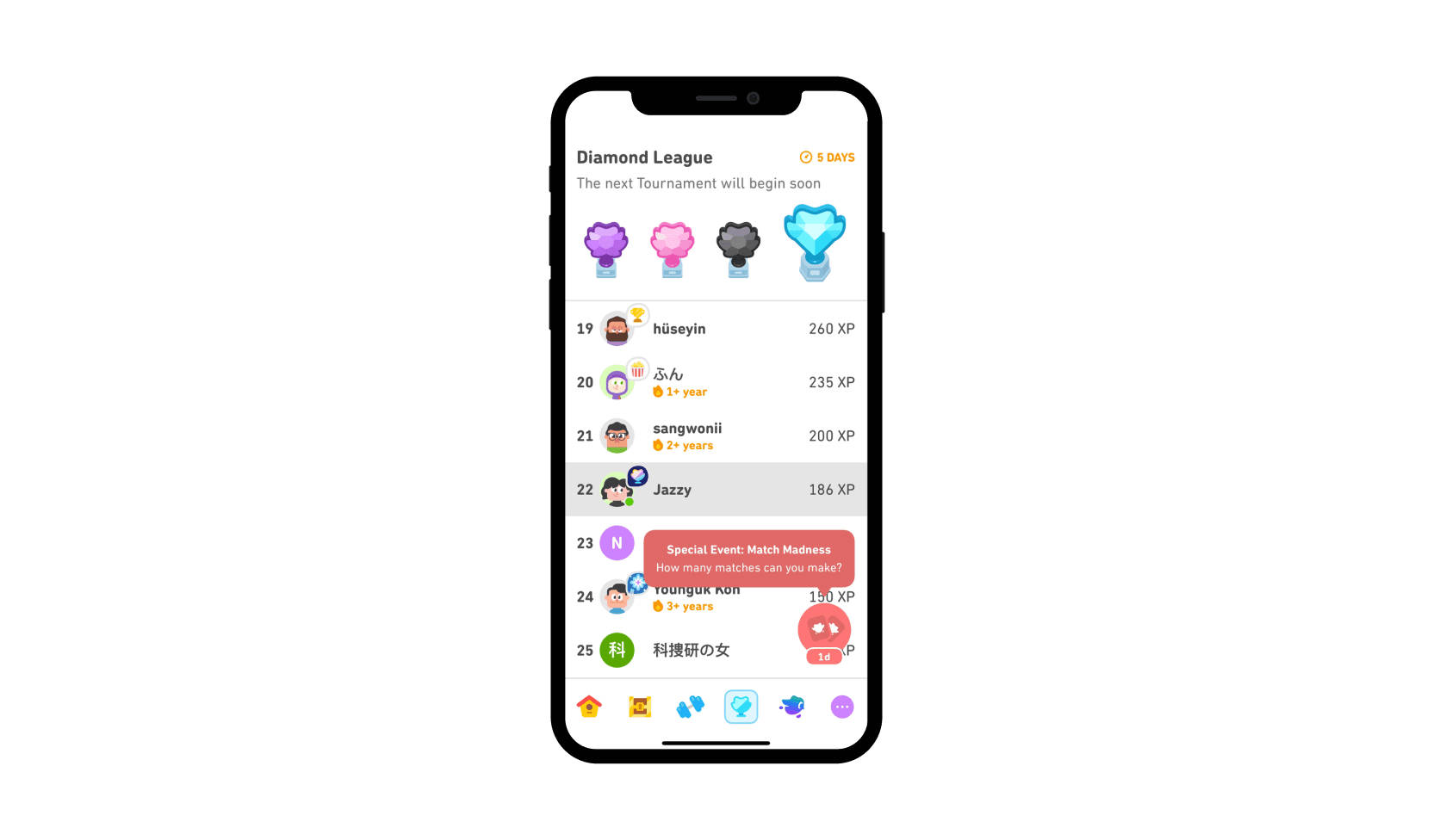 Duolingo mobile view