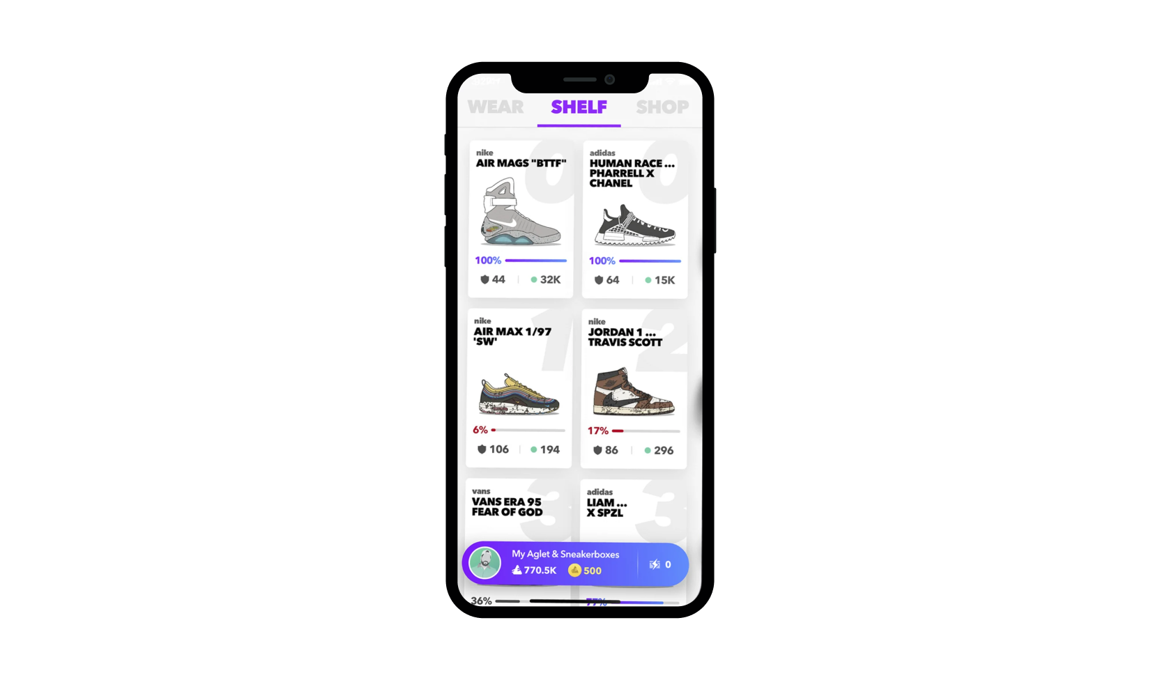 Aglet Web3 gamificationn view.