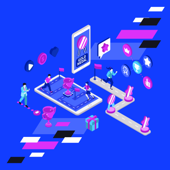 Gamification blue image