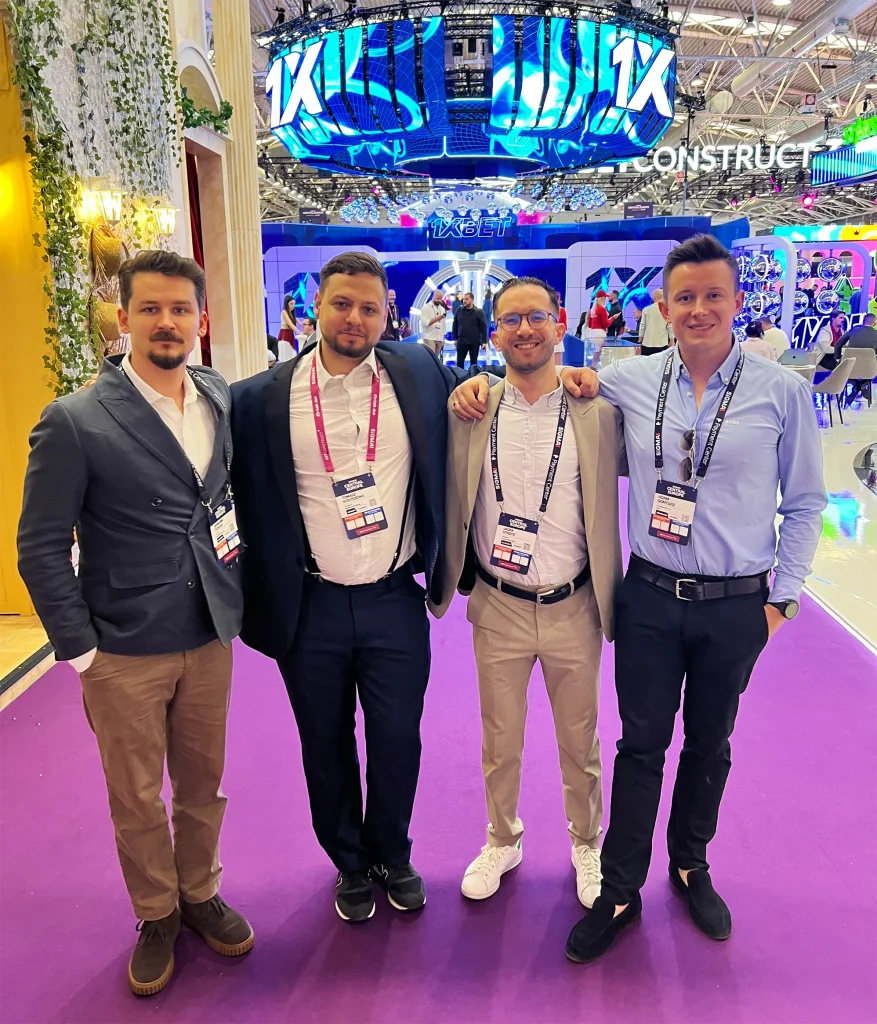 CrustLab team members at the trade fair event