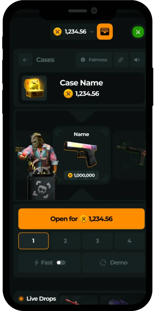 Casino Lite Mobile mockup rewards