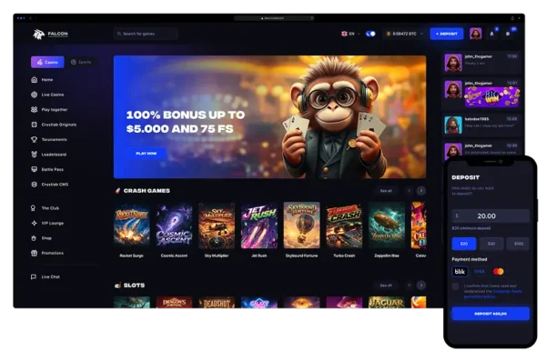 Falcon Frontend Framework Mockup