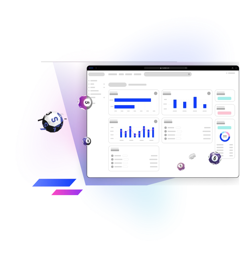 Lottery omnichannel about project mockup